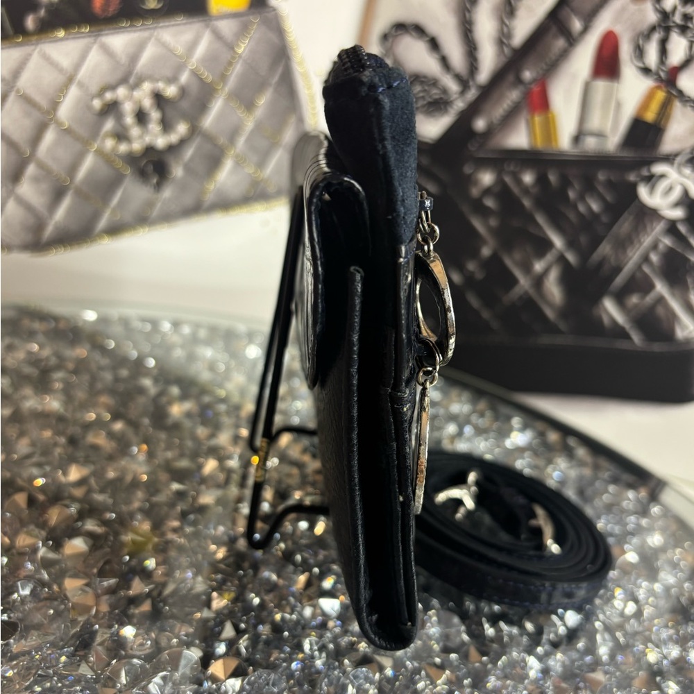 BRIGHTON Crocodile Embossed crossbody Credit card holder EUC - Picture 6 of 14